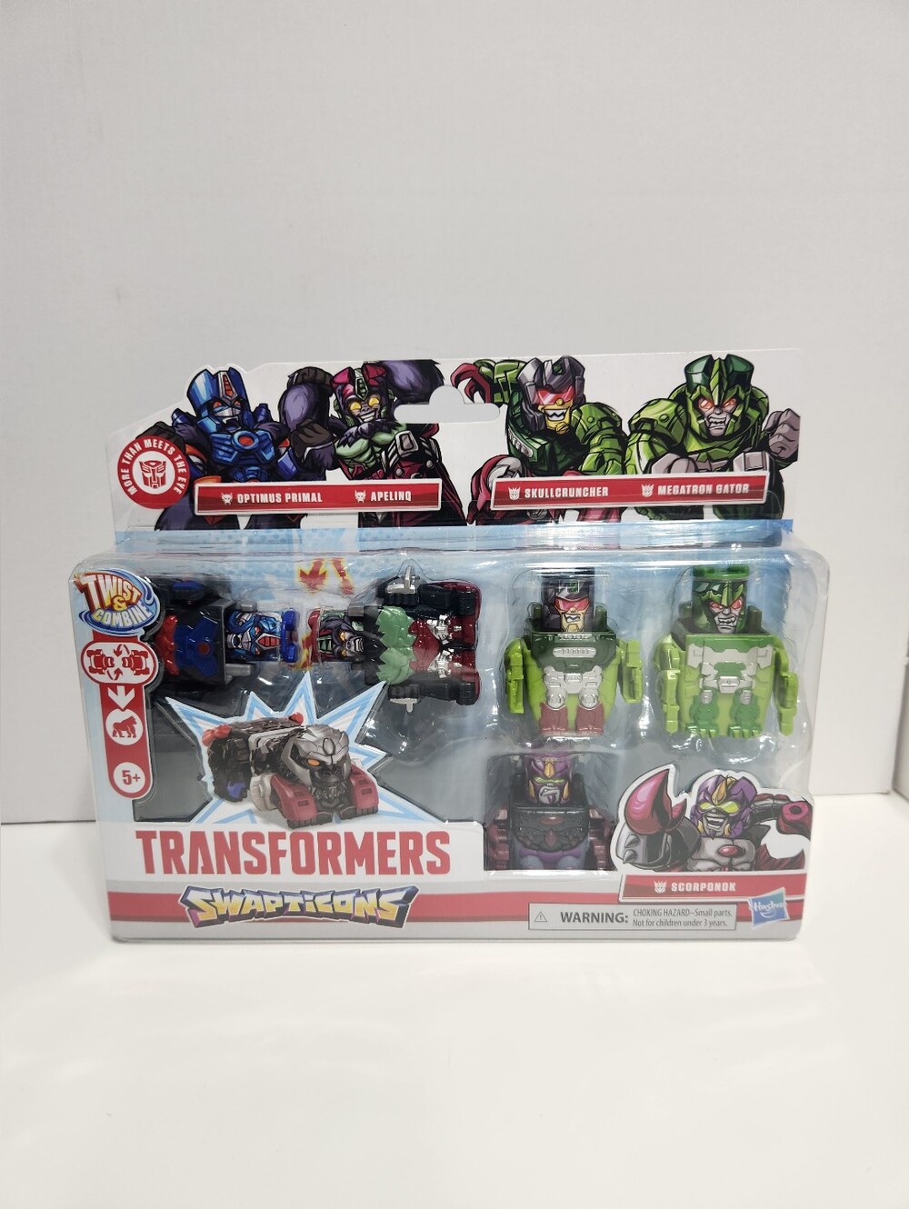 Transformers Swapticons Kids Toy Pack - Green & Red Figures